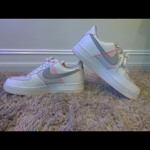 Nike Air Force 1 Low GS Transparent White Swoosh CJ4093-001 - Sepsport